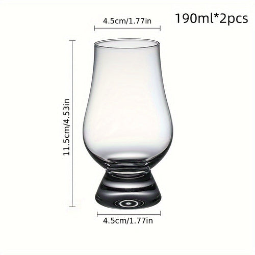 2pcs, Premium Whiskey Snifter Glasses, Elegant Tasting Drinkware For