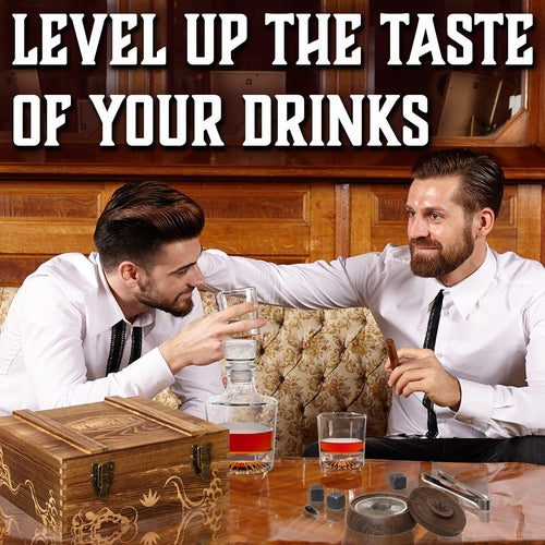 homia Whiskey Gift Set 14 pcs  Whiskey Bottle and Old Fashioned