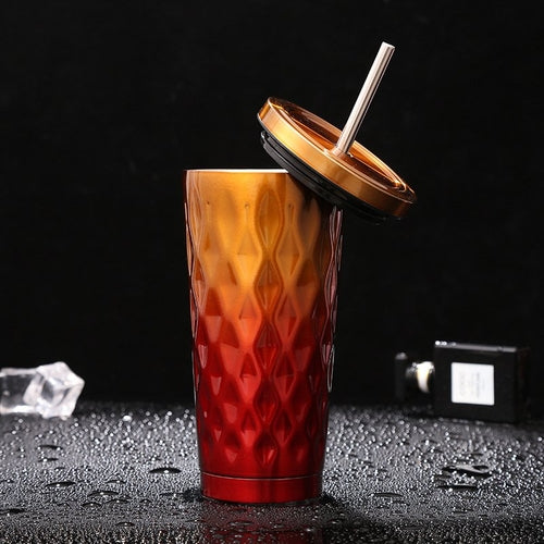 3D Geometric Stainless Tumbler